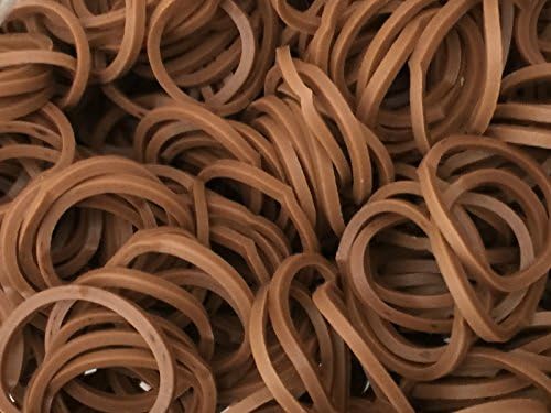 600 Loom Bands Terracotta Red Brown Camouflage Coloured Bands / 24 Clips