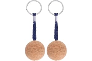 Alvinlite 2 Pcs Floating Cork Ball Key Ring, Floating Keyring for Boat Keys, Boat Float Key Chain Kayak Canoe Key Float Boat Accessories for Kayaking Sailing Boat Surfing Water Sports, 3.5cm, Black