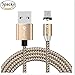 Produktbild ALTech® 3 Packs Rose Gold 6.6FT 360 ° Freies Connect Runder Magnetischer Stecker LED Display Micro USB Ladekabel Für iPhone 7,7 Plus, 6 S, 6 Plus, SE, 5 S, 5, iPad, iPod