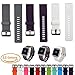 Produktbild 3PCS Fitbit Blaze Accessoires Klassische Uhrenarmbänder, iFeeker Einheitsgröße Weichem Silikon Ersatz Sport Bügel Band mit Verstellbarer Metall Sicherer Schnallenverschluss und Anschlusspins für Fitbit Blaze Smart Fitness Armbänder Armband ( Gray + Purple + White )