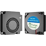 Furiga – Lot de 2 ventilateurs de refroidissement sans pales 40 mm 24 V CC 4010 0,07 A 40 mm x 40 mm x 10 mm Turbo hydrauliqu