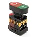 Produktbild Ils - 220V Roter grüner Power on/Off Start Stop Druckknopf Leuchtanzeige Schalter