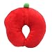 HuaYang Soft Cartoon Style U Shape Neck Rest Pillow Cushion For Car Airplane Travel(Strawberry)