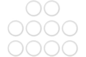 PATIKIL 10 st tre-klämmor packning, 64 mm OD 48 mm ID sanitär TC treklämmor packning tri rör silikon skoningstvättar rörbesla