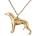 Produktbild Whippet Hergestellt in U.K. Kunstvolle Hunde- Anhänger Sammlung (22 Karat Vergoldung / gold plattiert)