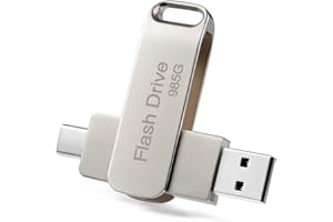 XIANGYA Clé USB 985 Go,2 en 1 Type C 3.0 Pen Drive，Métal Cle USB 3.0 Haute Vitesse Clef USB 985 Go Mémoire Stick Portable Pen Drive Flash Drive avec Porte-clés pour PC, Tablette