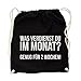 Produktbild Was verdienst du im Monat Gym Bag Black