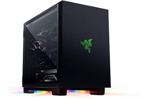 Razer Tomahawk Mini-ITX - Caja para juegos con Razer Chroma RGB (Puertas con bisagras en ambos lados, ventilación, filtro de polvo, gestión de cables, para radiadores de hasta 240 mm)