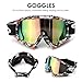 Produktbild AUDEW Motorrad Goggle Motocross Dirtbike Crossbrille Sportbrille Wind Staubschutz Fliegerbrille Snowboardbrille Schneebrille Skibrillen Wintersport Brille Off-Road Schutzbrille P932farbig