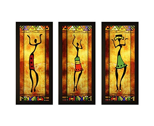 SAF Framed Painting (Wood, 15 inch x 18 inch, Set of 3)
