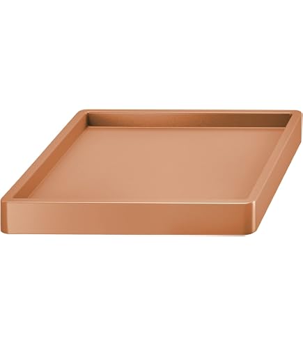 ECOPOTS Sottovaso Rotterdam - Quadrato 50x50 Cm - Colore Tortora - Plastica Riciclata - Interno/Esterno