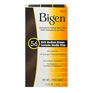 Bigen Permanent Powder Hair Color, Rich Medium Brown.21 Ounce