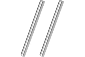 2PCS Youzzei Round Steel Rod, 8mm x 150mm Metal Rods Bar, Upgraded High Speed Steel Lathe Bar Stock for Shaft Gear Drill Lathes Boring Machine Turning Miniature DIY Craft