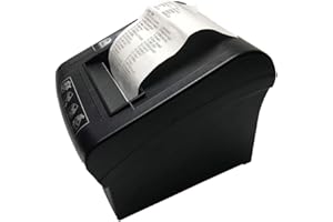 NETUM WIFI POS Printer with Auto Cutter, 80mm Thermal Receipt Printer, USB Serial Ethernet LAN Port Support Cash Drawer ESC/POS NT-806