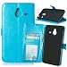 Produktbild Nancen Nokia Microsoft Lumia 640 XL (5,7 Zoll) Lederhülle Neu Style Acht Farbe Weich PU Flip Case Ledertasche / Schutz Etui, Einfach Vintage Kollektion Karten Slot Foto Wallet Hülle Handy Tasche Zubehör