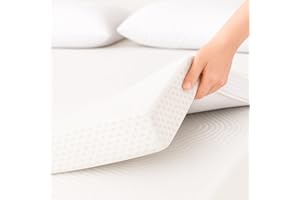 DONTOPPER Topper Singolo 105x190 cm Memory Foam – Spessore 6 cm | Comfort Ortopedico | Allevia Dolori alla Schiena e Articolazioni | Traspirante e Termoregolante | Fodera Sfoderabile e Lavabile | OEKO-TEX