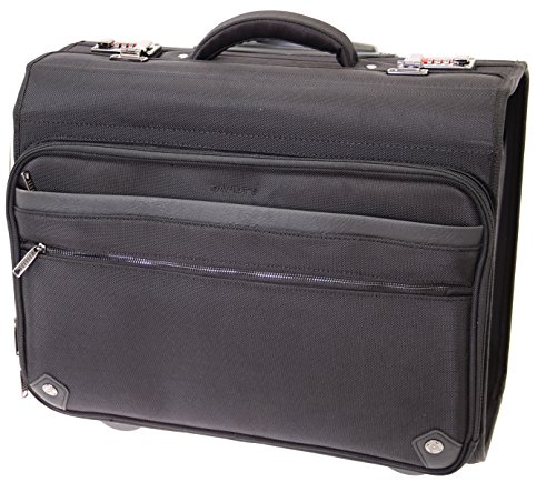 Preisvergleich Produktbild RAUMWUNDER Business Laptop Notebook Trolley Trolleytasche Bürotasche mit Laptopfach 17 Zoll Koffer Trolley Rollen Bord Gepäck