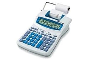 Ibico REXEL IB410031 - Calculadora de sobremesa con impresión IBICO 1214 X color blanco/azul