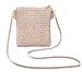 Produktbild Brownrolly Einfarbig Mode handgefertigt gewebt Stroh Tasche Schulter diagonal Tasche einkaufskorb Tasche Strandtasche Reisetasche Handtasche für Frauen Dame