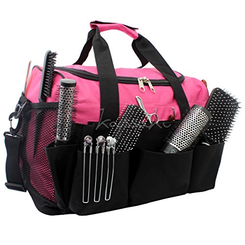 Hairdressing Designer Hand Bag Large Pink Mobile Hairdresser, Scissor Session Bag