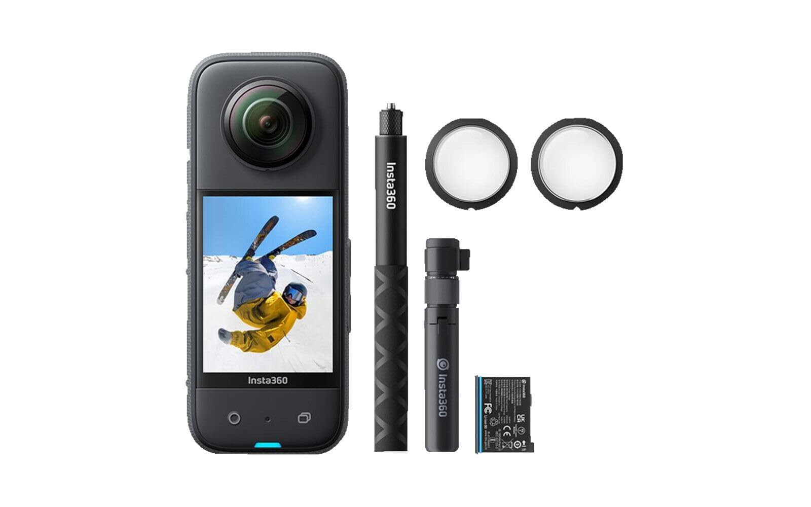 insta360 X3 Creator Kit (X3 Action Camera+X3 Sticky Lens Guards+X3 Battery+Bullet Time Accessory Bundle) 1/2