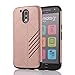 Produktbild Skitic 2 in 1 Handy Schutzhülle für Motorola Moto G4/G4Plus - Dual Layer Hybrid Armor Case PC Silikon TPU Shockproof Robuste Hülle Tropfenschutz Stoßdämpfung Cover Case für Motorola Moto G4/G4Plus (Rose Gold)
