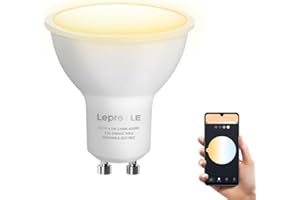 ‎LEPRO Lepro GU10 Smart LED Lampe, Alexa Glühbirne Dimmbar Warmweiß und Kaltweiß, LED Leuchtmittel, kompatibel mit Alexa und Google Home
