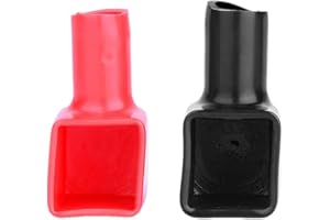 EVGATSAUTO Copri Morsetti Batteria Moto, Copri Terminali Batteria Rosso e Nero Positivo e Negativo 192681 192682