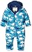 Hatley Baby Boys 0-24m Puffer Bundler-Silhouette Dino Snowsuit, Blue, 12-18 Months