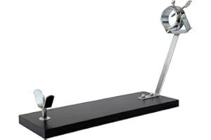 Fackelmann Jamonero Giratorio XXL Negro, Madera de Pino 48x34x17 cm, Base Estable para Jamones Grandes, Giro 360°, Herrajes Metálicos Robustos, Fácil Montaje, Uso Profesional o Doméstico