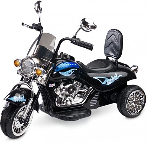 Toyz  - Caretero Rebel Elektro Kindermotorrad Kinderfahrzeug, schwarz