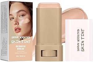 SONGVISON Fond de teint en stick, teinte de la peau boostée par le sérum - Cache-cernes hydratant à couverture totale avec baume de beauté, éclat naturel et éclaircissement 24 heures sur