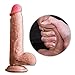 Produktbild Realistischer Dildo mit Starkem Saugnapf,Lnabni weichen Zwei Layer Silikon Dilos Sexspielzeug mit prallen Hoden,Perfekter Analdildo,Real Dong Anal Plug Penis Nachbildung ,21.5cm
