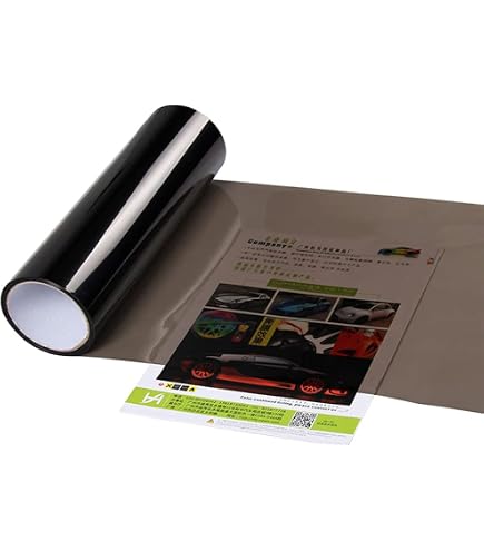 Film Teinté Phare Voiture - Vinyle Noir Clair - 40x200cm - Protection Anti-Rayures