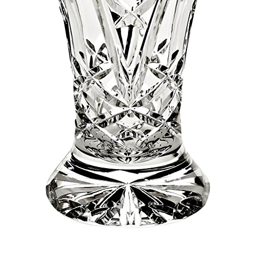 Vase, Blumenvase, Bouquet Vase „VIRNA“ handgeschliffen, transparent, H=22 cm, Bleikristall Glas, moderner Style (GERMAN CRYSTAL powered by CRISTALICA) - 3
