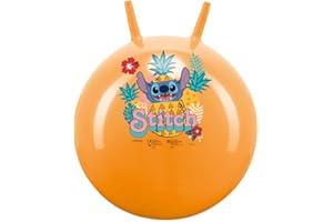 John- Disney Stitch Lilo Ballon Sauteur, 59528, Orange nacré, 50 cm