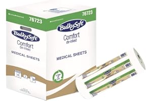 BULKY SOFT BulkySoft® comfort lenzuolini medici ECOLOGICI 2 veli, in carta riciclata h60 - CARTONE DA 6 ROTOLI