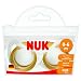 NUK Genius latex Orthodontic Soothers  (0-6 Months, Pack of 2)