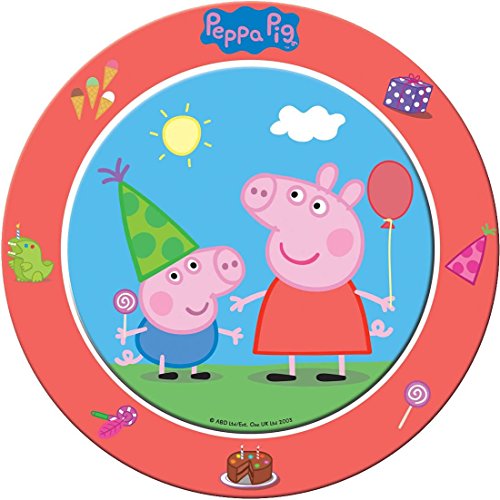37-teiliges Set * PEPPA PIG * für Kindergeburtstag oder Motto-Party mit Pappteller + Servietten + Becher + Luftballons // Teller Essen Pappe Geschirr Party Deko Dekoration Einweg Kinder Geburtstag Pepper Wutz Schwein - 2