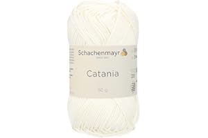 HIVEROOTS Schachenmayr (SMC) Catania Originals Lot de 2 pelotes de fil 100 % coton mercerisé pour tricot et crochet, poids sport, 105 – Naturel