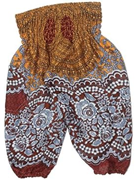 Lofbaz Kinder Hippie Boho Hose Aladdin Pirate Bohemian Baggy Hosen