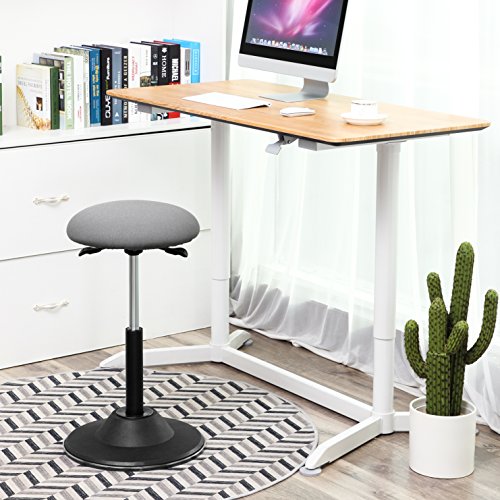 SONGMICS höhenverstellbare Stehhilfe, Sitzhöhe 50-70 cm, Arbeitshocker