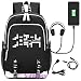 Produktbild Siawasey Game No Life Anime Cosplay Luminous Rucksack Daypack Schultasche Laptop Schule Tasche mit USB-Ladeanschluss