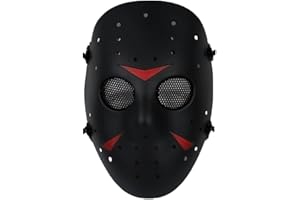 JEIMAI Paintball Maschera Full Face Tactical Casco Maschera di Protezione Gear per BBS Shooting CS Gioco Halloween Cosplay Party