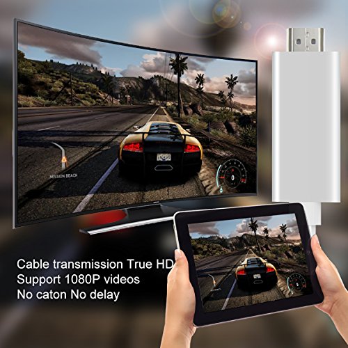 HDMI Adapterkabel, HOUSON AV HDMI TV HDTV Kabel Adapter HD Mirroring Kabel USB Ladekabel Anschluss HDMI Streaming Dongle Audio Video Converter High Definition 1080p Plug & Play kompatibel NUR mit iPhone 5s,SE 5 5c, 6 6 Plus,6s 6s Plus,7 7 Plus; iPad,iPad mini,mini 2,mini 3,mini 4,Air,Air 2,iPad Pro;iPod Touch 5th 6th Generation - 7