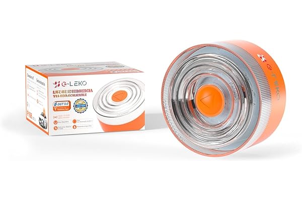 WEIDA Baliza V16 - Luz De Emergencia Geolocalizable | Modelo F168 | Baliza para Coche Homologada DGT | Base Magnética, Pilas Alcalinas 9V, Autonomía Máx 2 Horas | Resistencia al Agua IP54 (PACK 1)