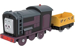 Thomas & Friends Fisher-Price Thomas et Ses Amis, Locomotive Motorisée Diesel, à Piles, Interrupteur sur Le Toit, à Collectionner, Jouet Enfant, Dès 3 Ans, HDY64