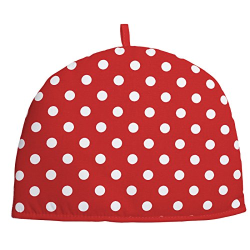 Rushbrookes by Dexam Red Flamenco Spot Cotton 2 Cup Tea Cosy 16163760