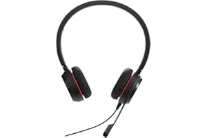 Jabra Evolve 30 II Casque Filaire stéréo USB-C certifié Microsoft Teams avec unité de contrôle d'appel - Mini USB Compact - Noir