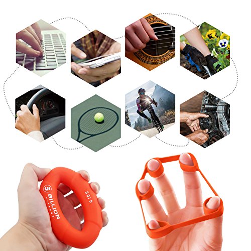 PROCIRCLE Handgreifer Strengthener & Finger Stretcher – Krafttrainer für Unterarmübung, Gitarrenfinger-Verstärker und Klettern – 3 Wahl - 6